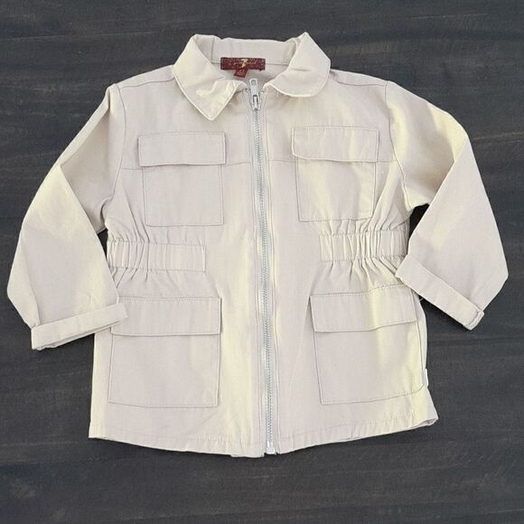 7 for all mankind Little girls jacket zipper2 t great condition - Picture 1 of 4